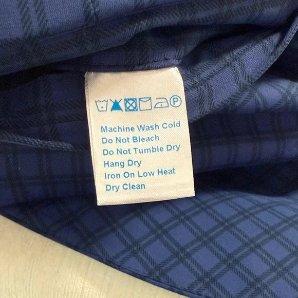 Twillory Men's Blue Black Checked Blazer Sport Coat 2 button washable - Picture 5 of 6